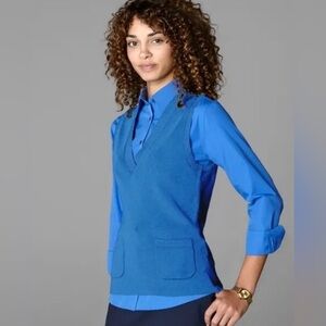Twinhill cobalt sweater vest size small EUC